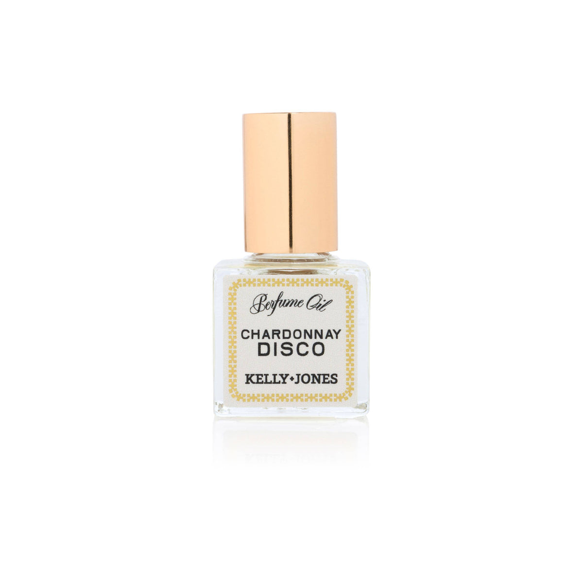 Handmade SUPPER CLUB Chardonnay Disco perfume oil in square glass bottle with gold cap, artisan gift. - SUPPER CLUB Perfume Oil: Chardonnay Disco