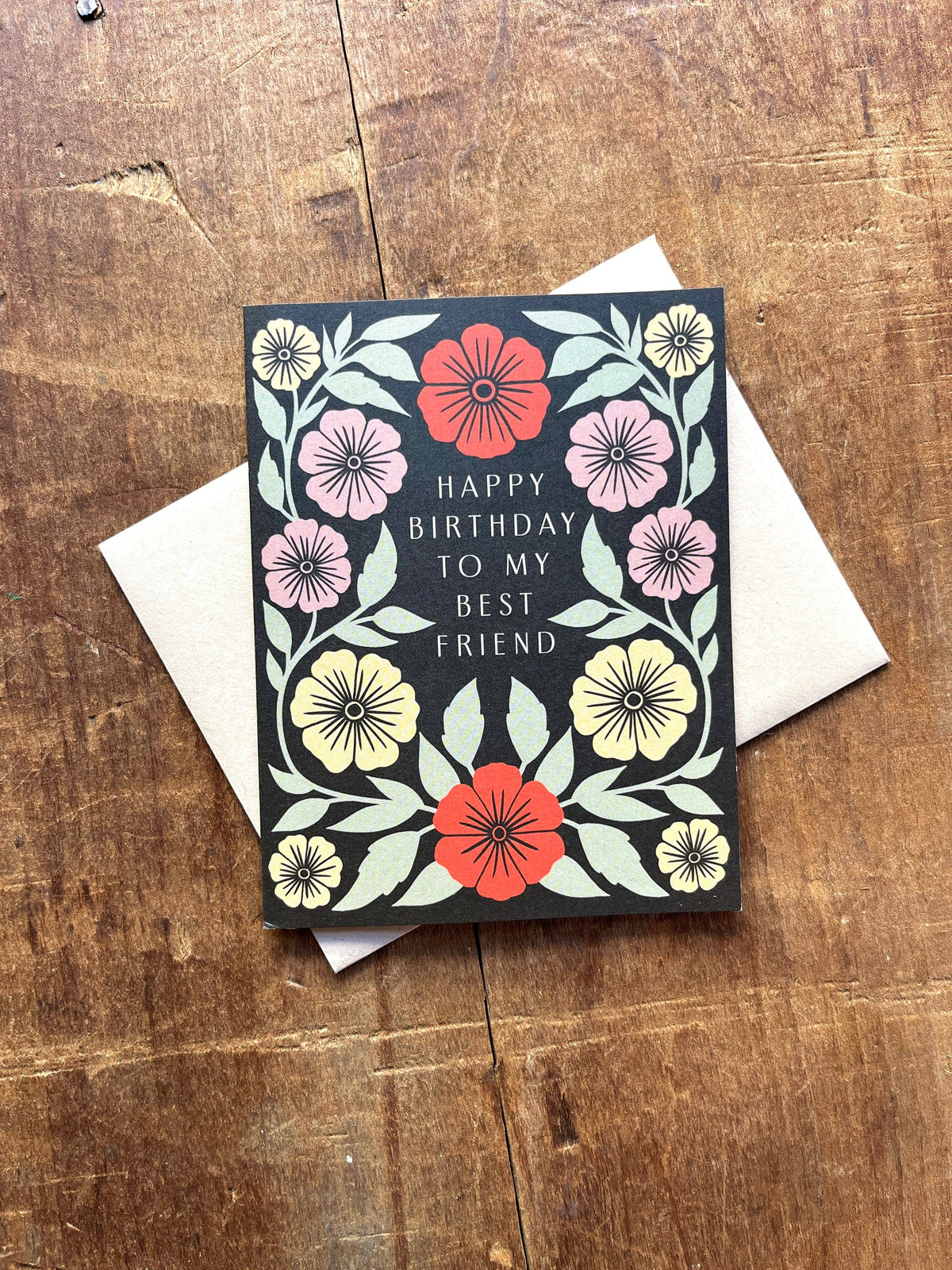 "Happy Birthday to My Best Friend," Greeting Card: Single Card