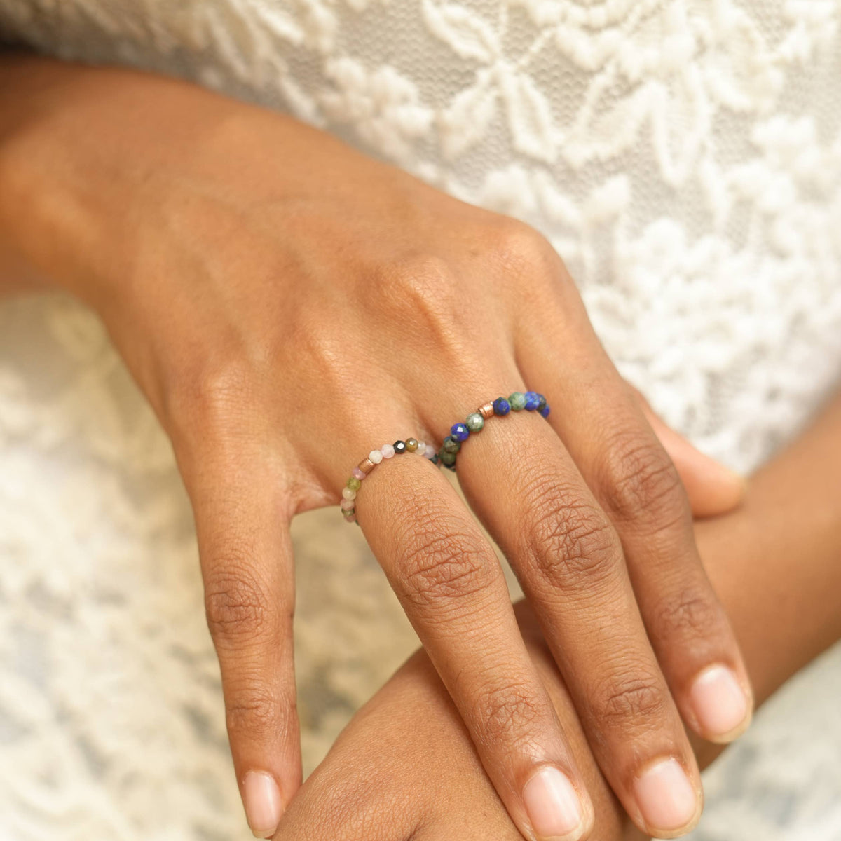 Stretchy Fidget Rings - Tourmaline