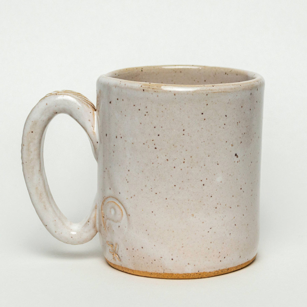 'Love' Handmade Mug in Ivory