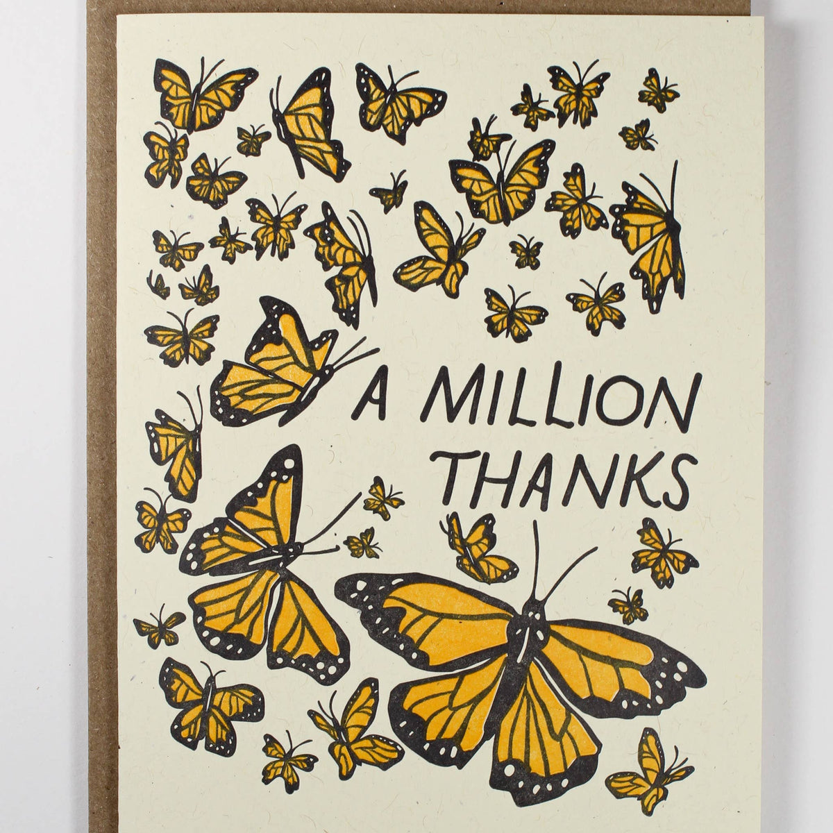Million Thanks Butterfly Card
