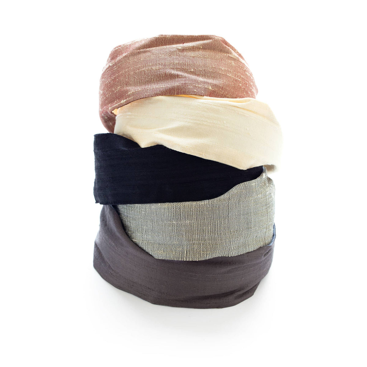 Ivory Dupioni Silk 2" Headband