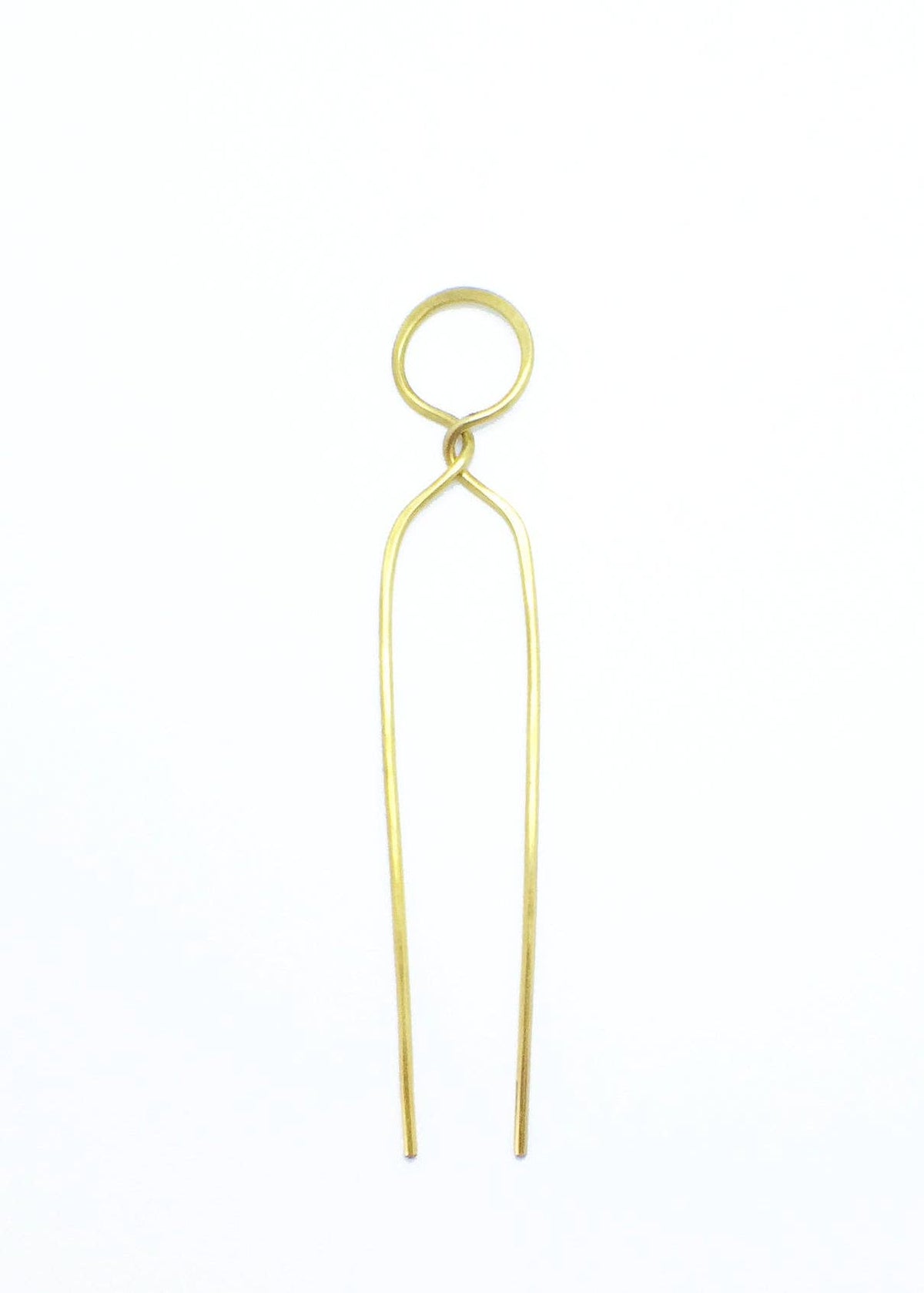 TWIST Bun Pin: Brass / Large