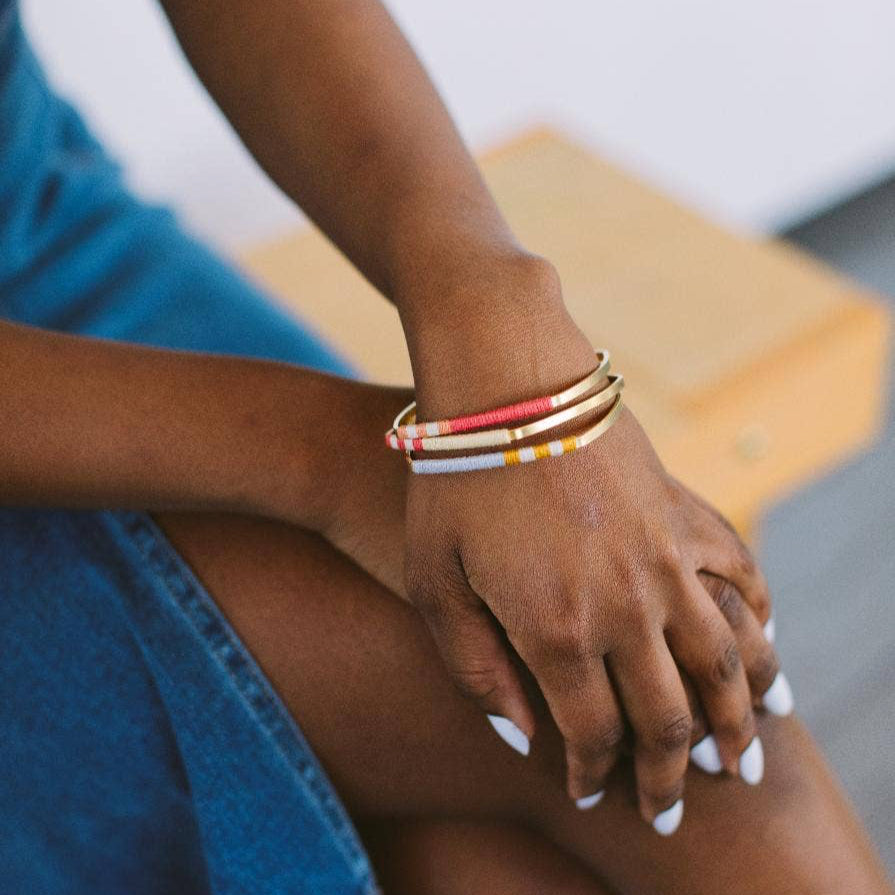 Checkered Square Bangle