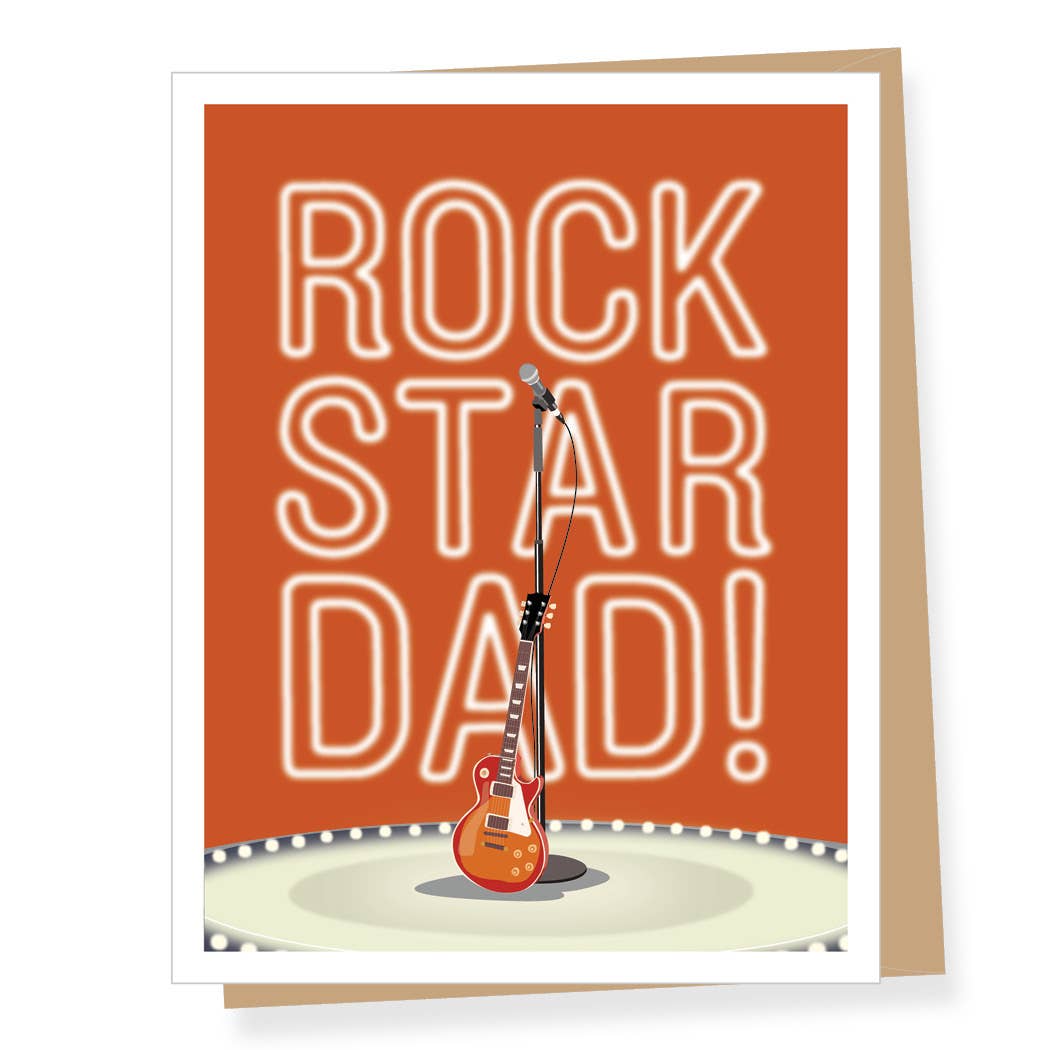 Rock Star Dad Father's Day Card