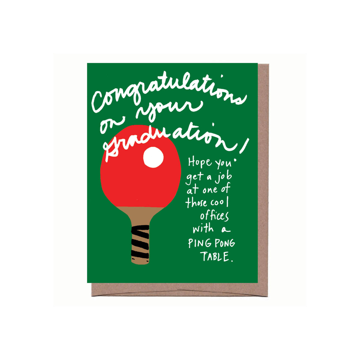 Ping Pong Grad Greeting Card