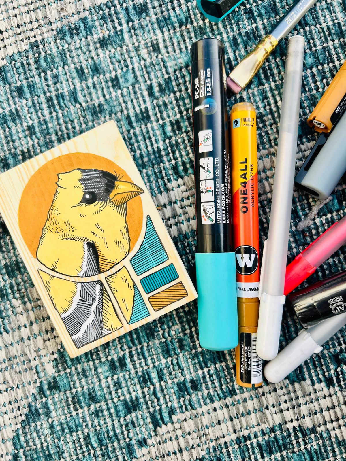 Original Bird Paintings Mini (2.5”x3.5”)