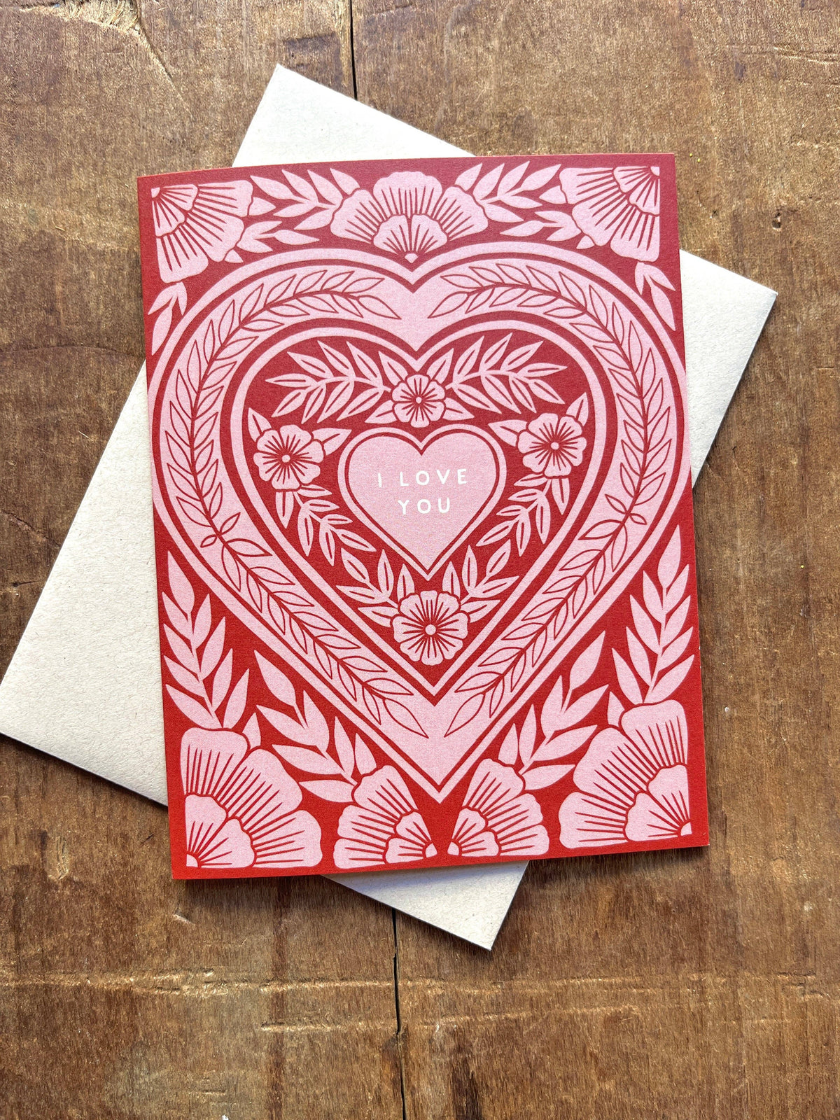 "I Love You," Greeting Card: Single Card