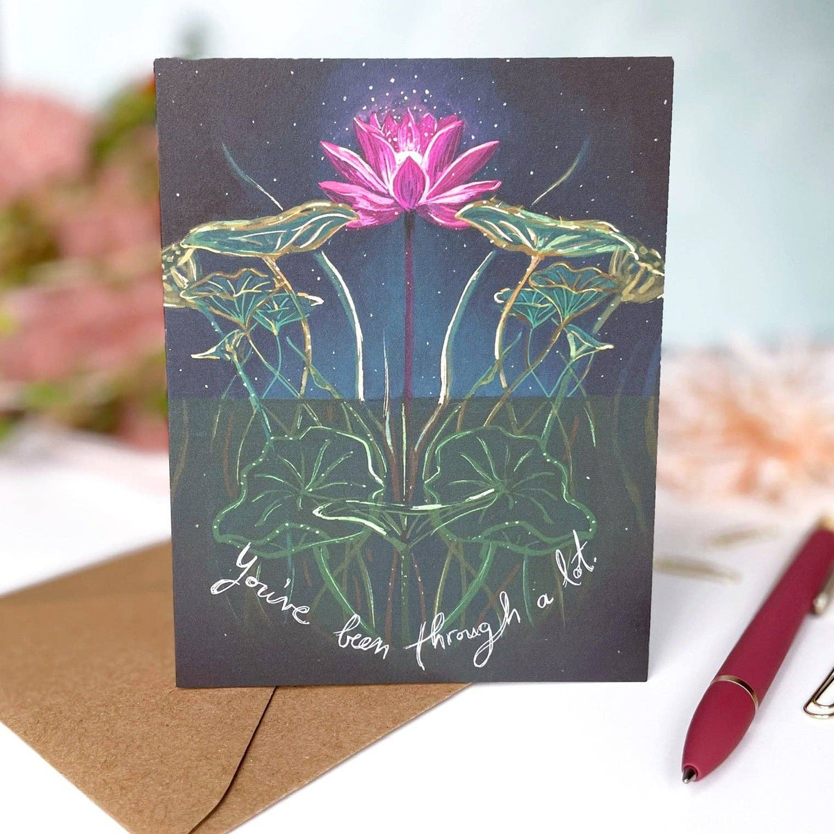 You've Been Through a Lot — Sympathy, Encouragement Card: Eco-friendly card pocket