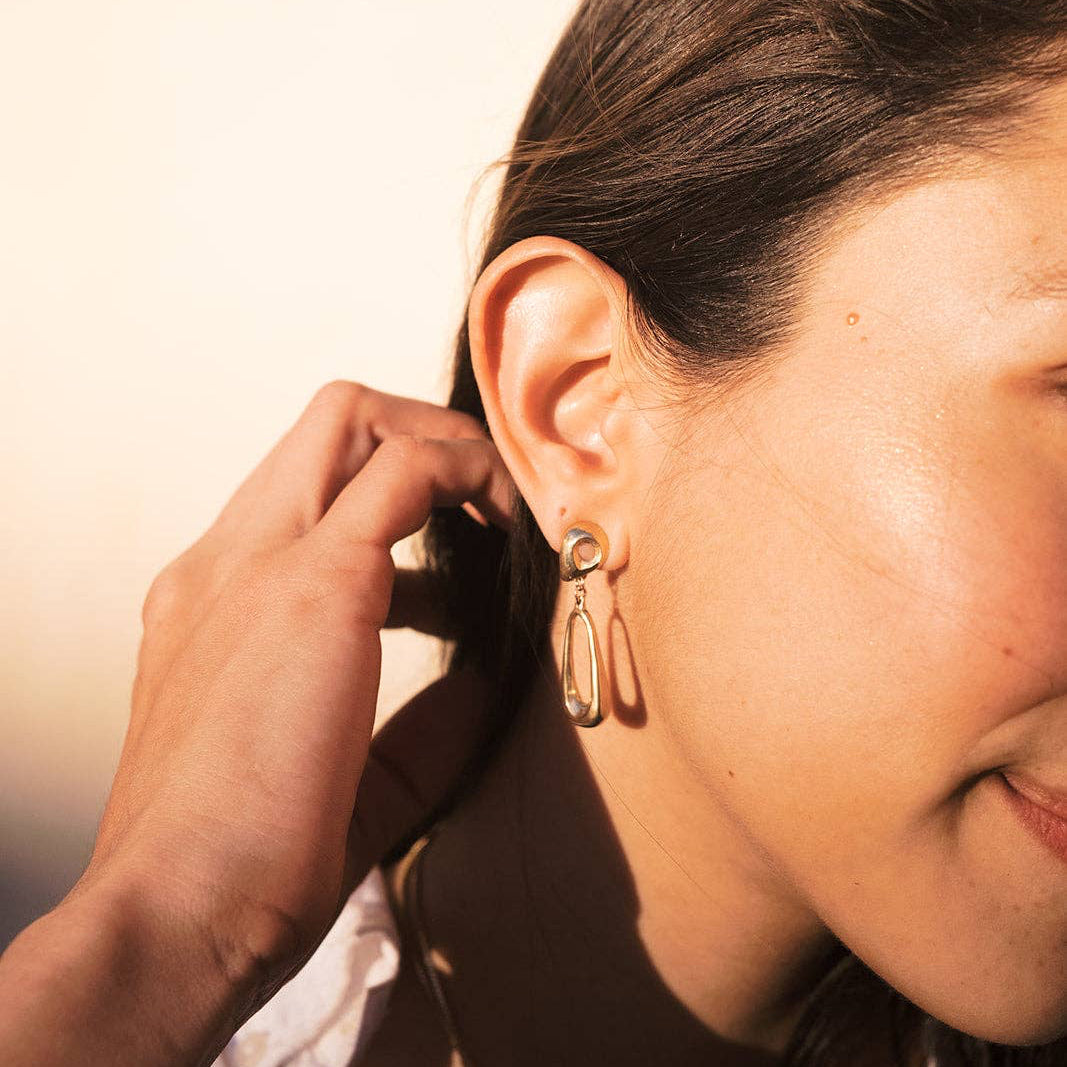 "Rill" Silver Earrings