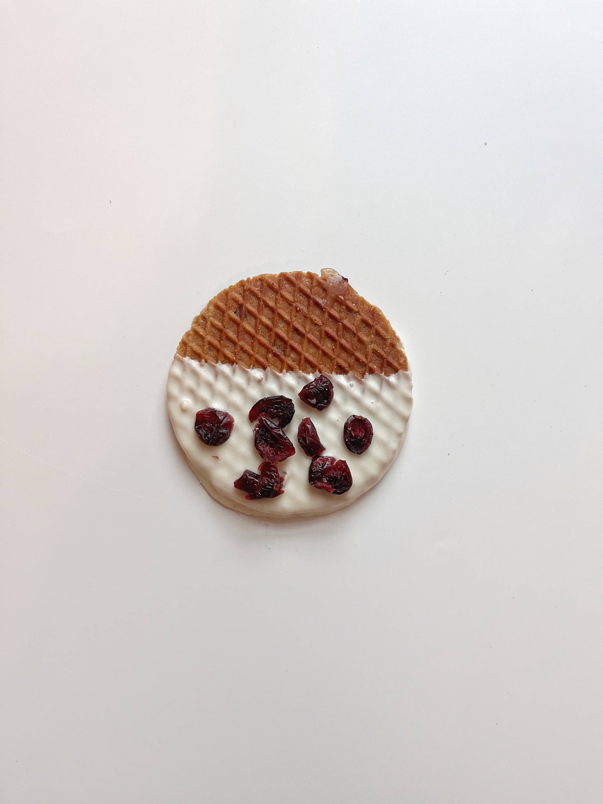 White Chocolate Cranberry Stroopwafel (Single)