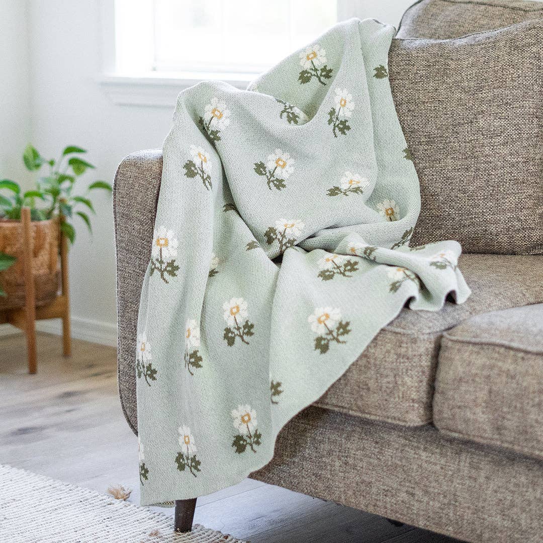 Wildflowers Throw by Max Humphrey