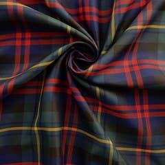 Tartan Plaid Taffeta Side Bow Headband