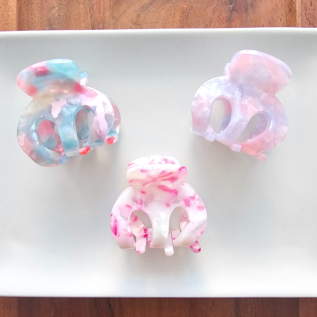 Claire Mini Hair Claw Clip Trio