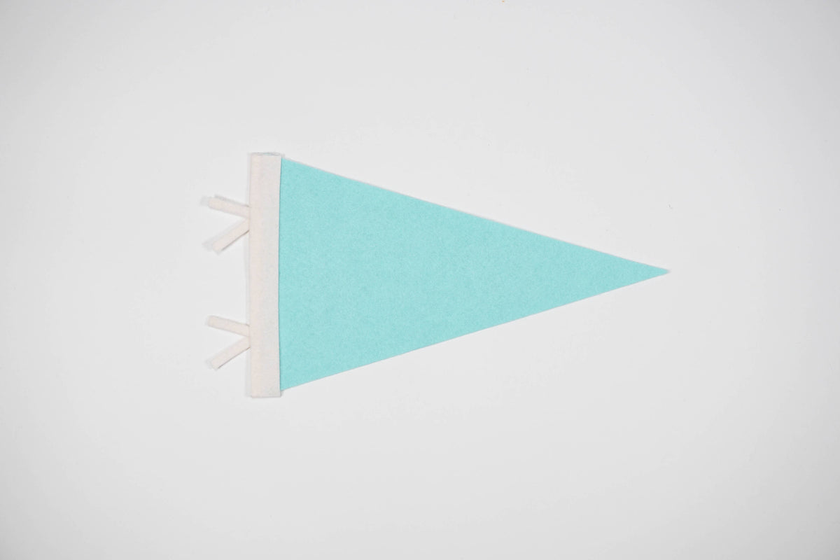 Custom city / state / location pennant: Turquiose / I understand the current lead time for my order