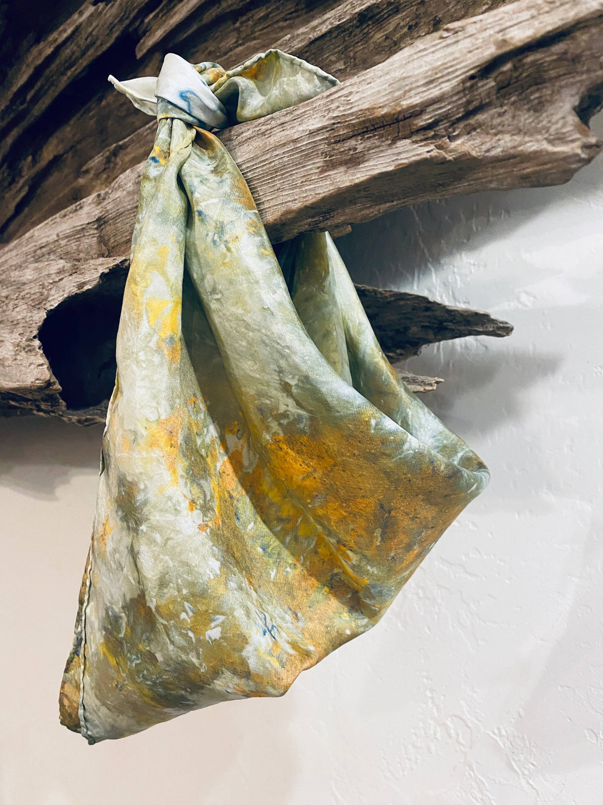 Scarf - Hand Dyed Silk Bandanas in Various Pigment Colors