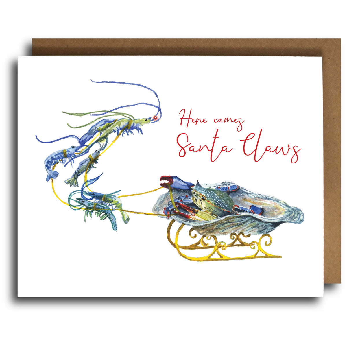 Santa Claws Holiday Greeting Card