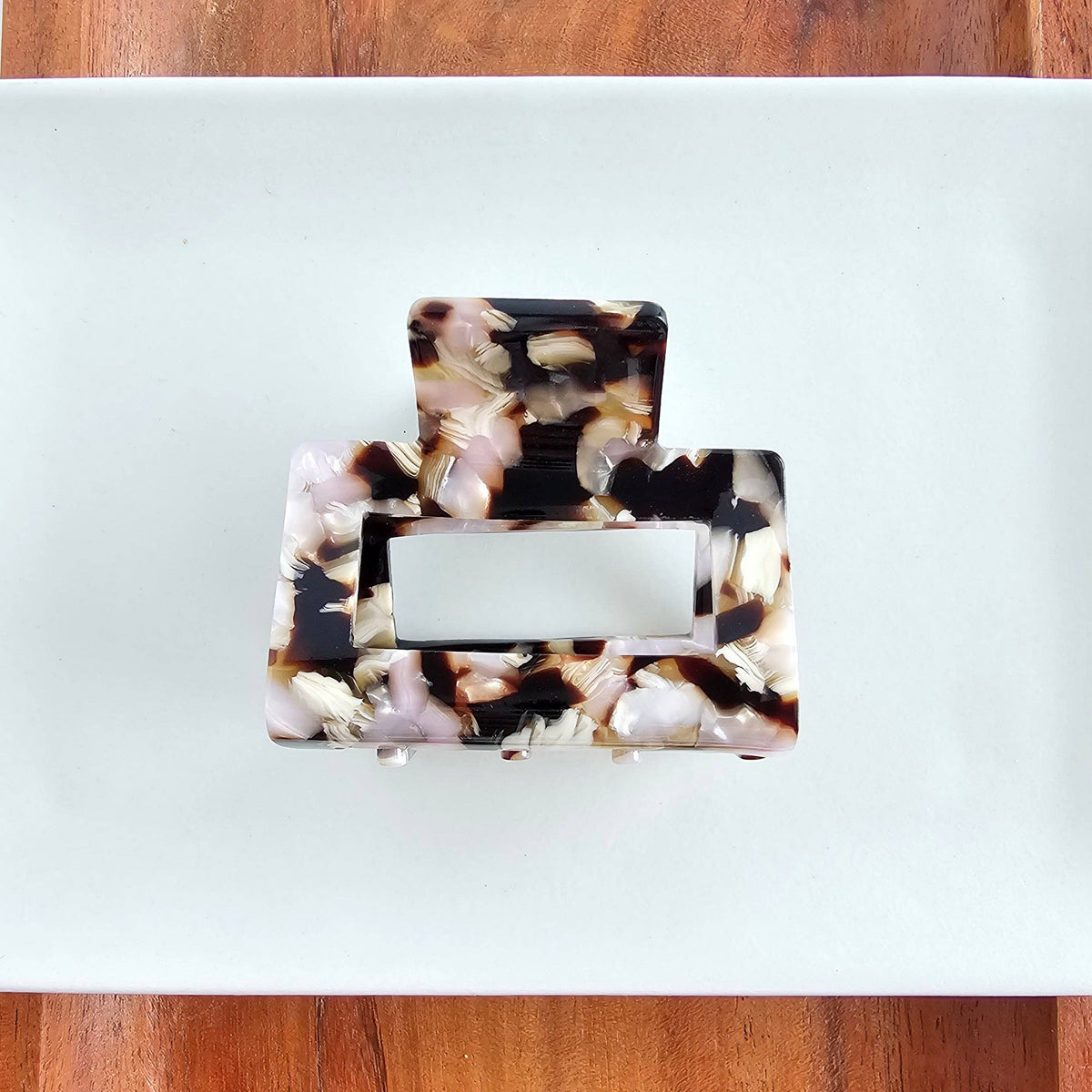 Carly Hair Claw Clip in Chai Tea