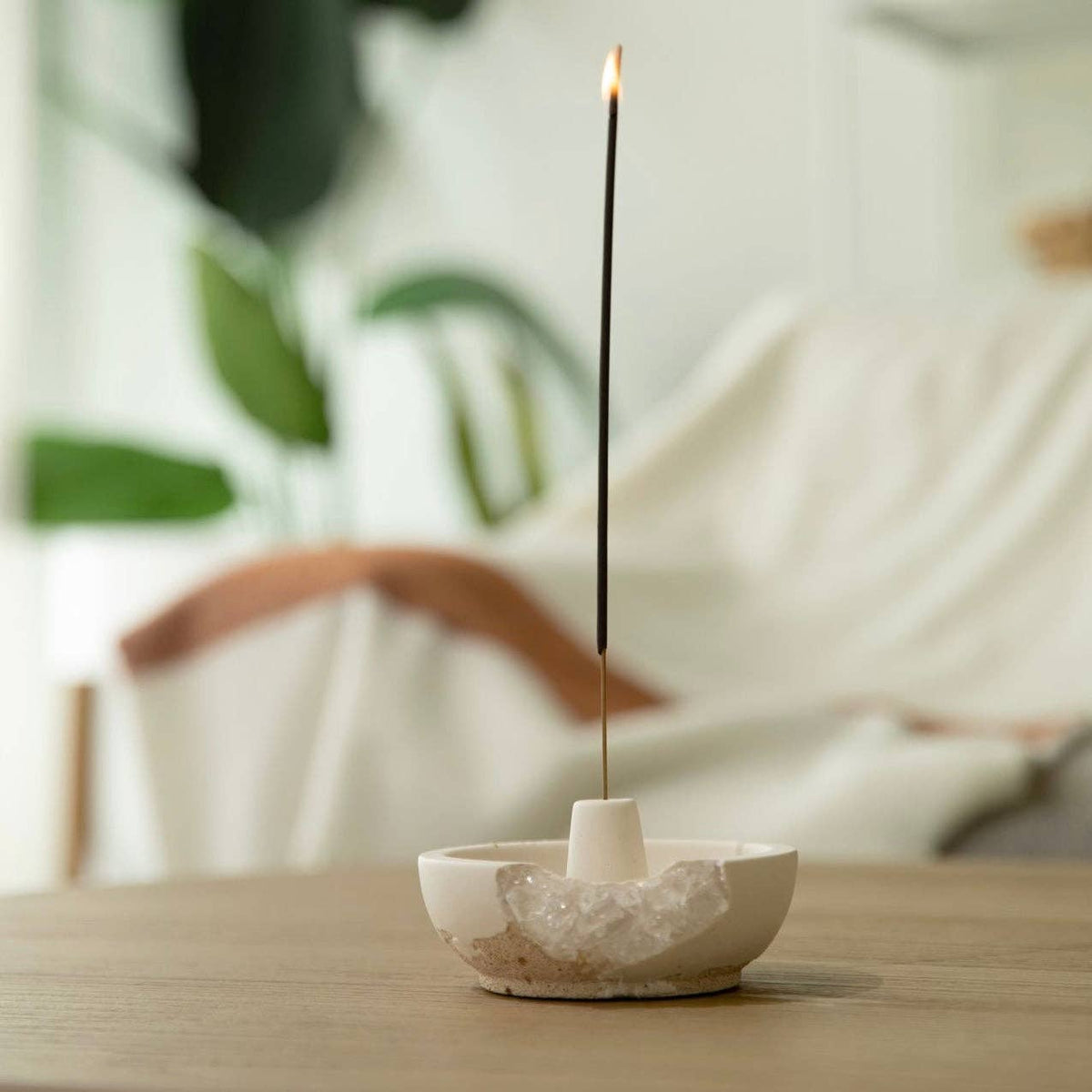 Quartz Incense Holder - Earthware