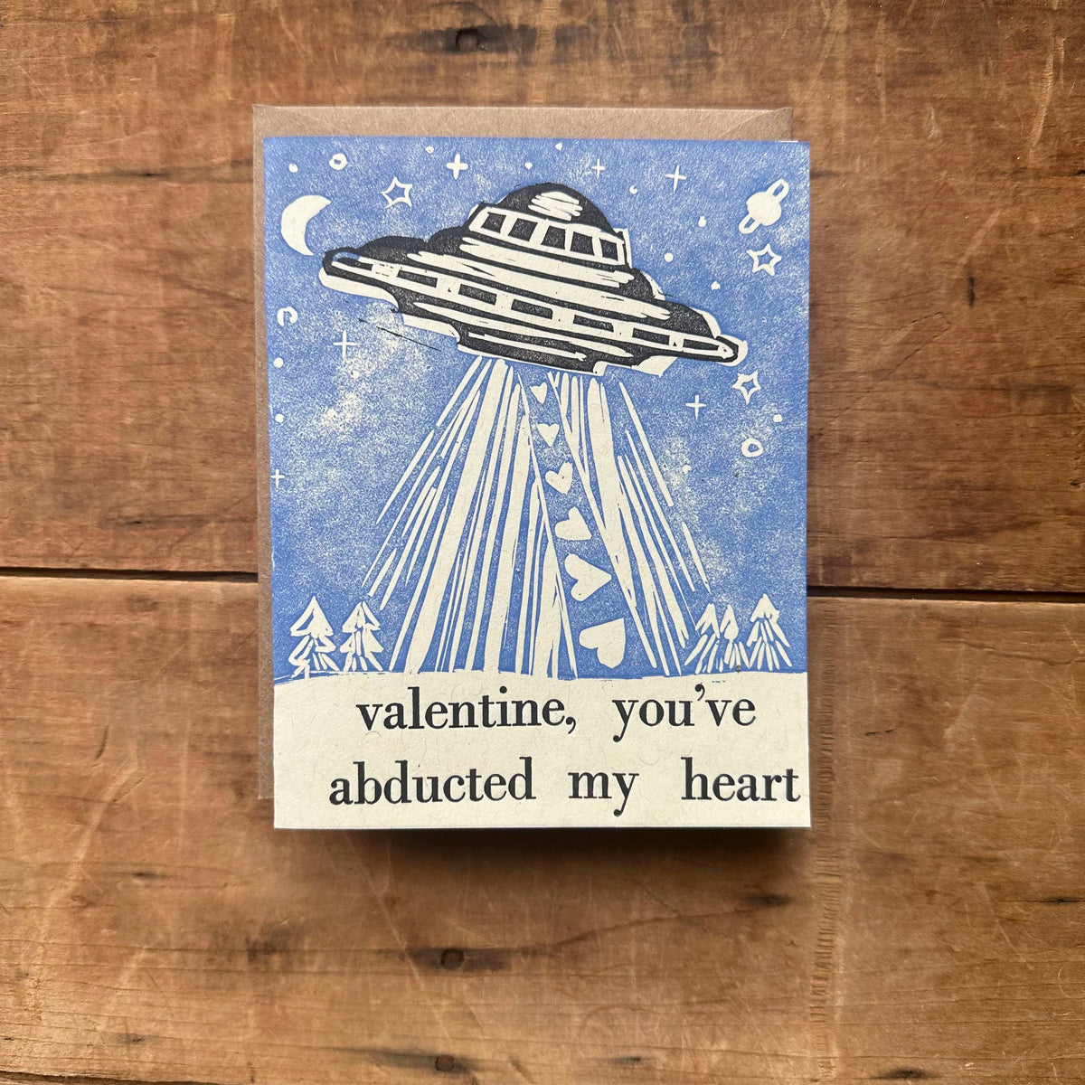 UFO Valentine Card