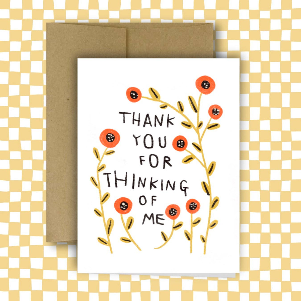 Thank You For Thinking Of Me Greeting Card