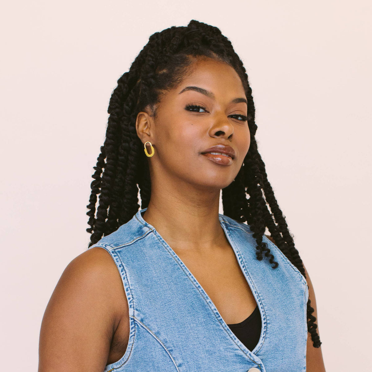 Mini Macramé Link Earrings