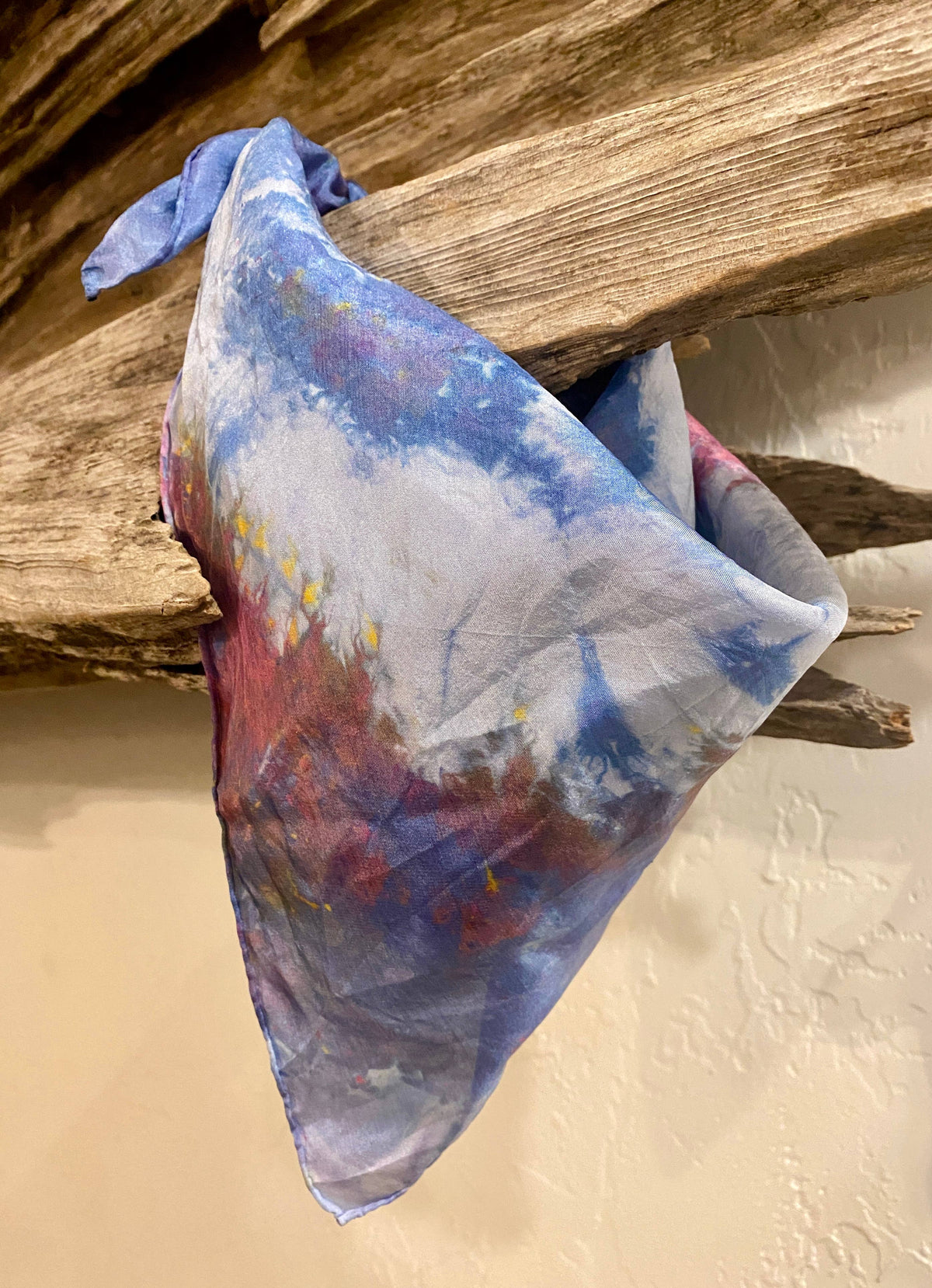 Scarf - Hand Dyed Silk Bandanas in Various Pigment Colors
