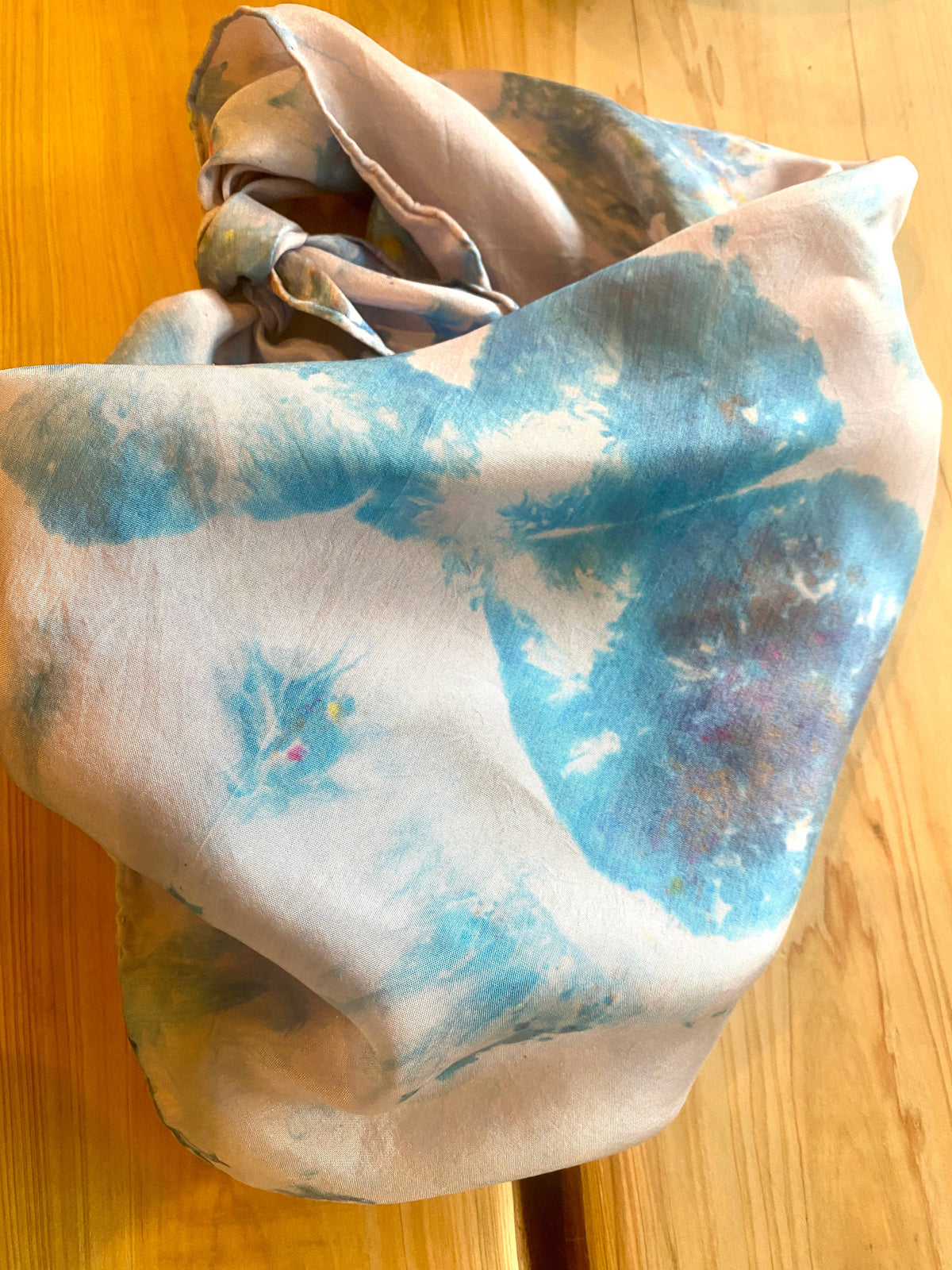 Scarf - Hand Dyed Silk Bandanas in Various Pigment Colors