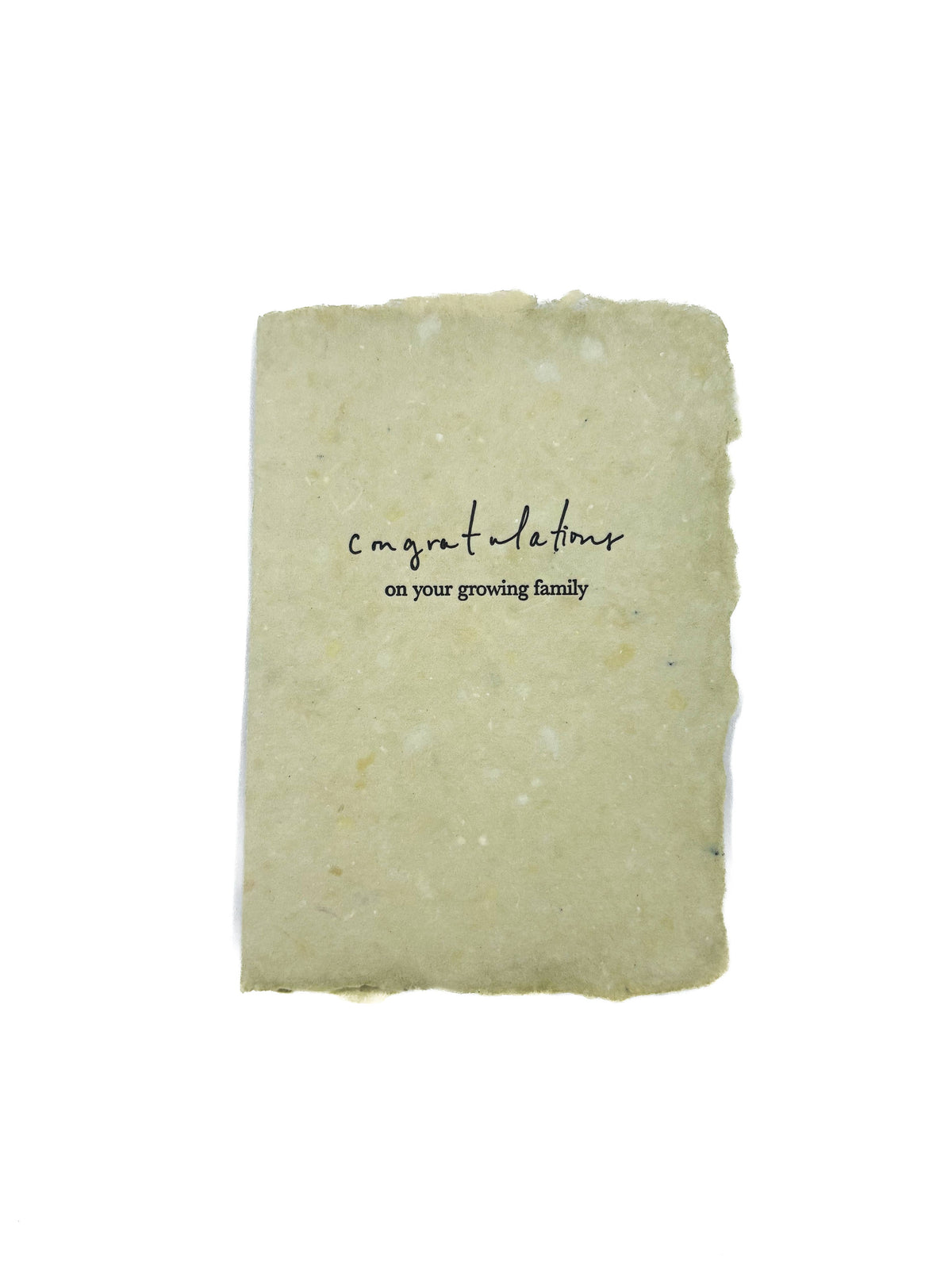 Congratulations on your growing family card