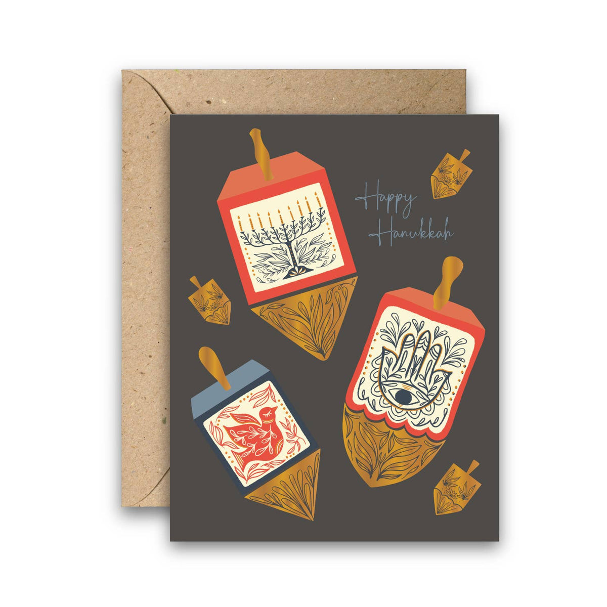 Hanukkah Dreidels Cards (Boxed Set of 6)