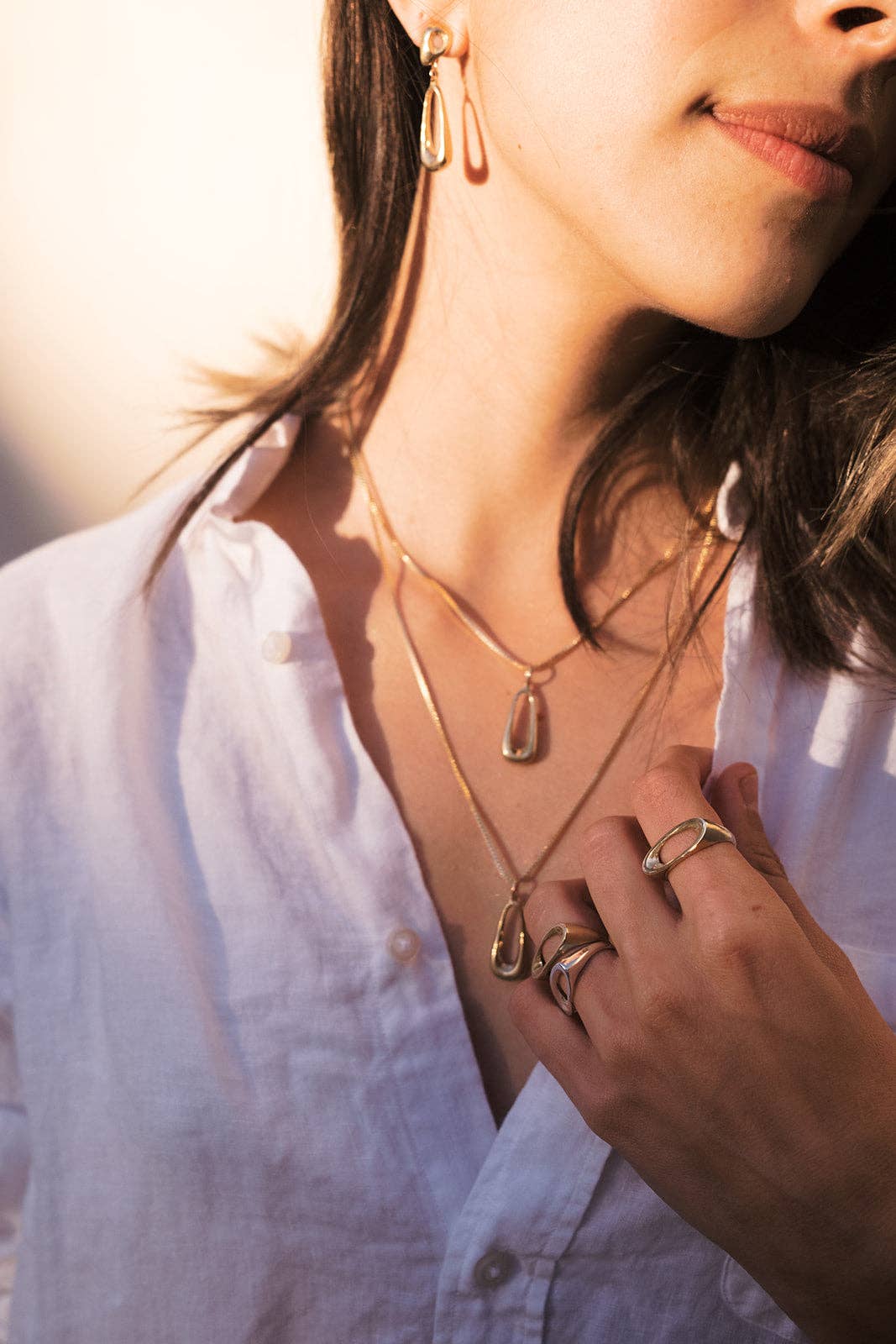 "Rill" Silver Earrings