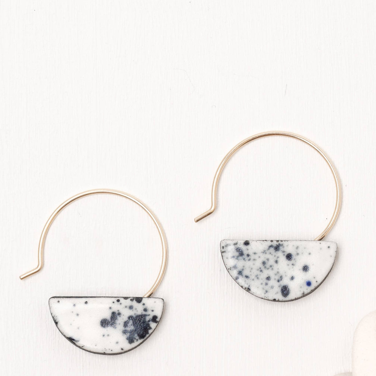 Ink Splatter Little Slice Hoops