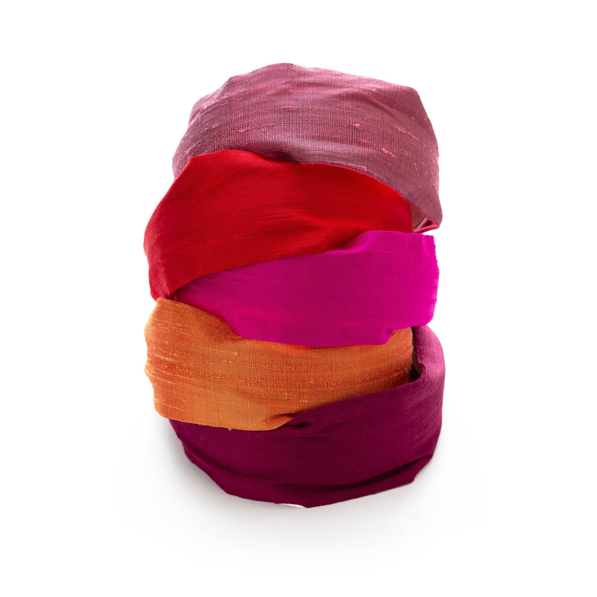 Black Cherry Dupioni Silk 2" Headband