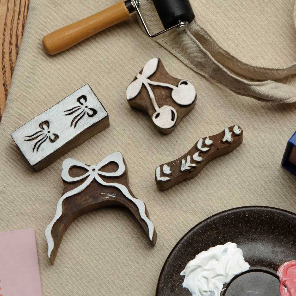 BLOK PARTI Block Printing Kit - Wallpaper Print Tote Bag