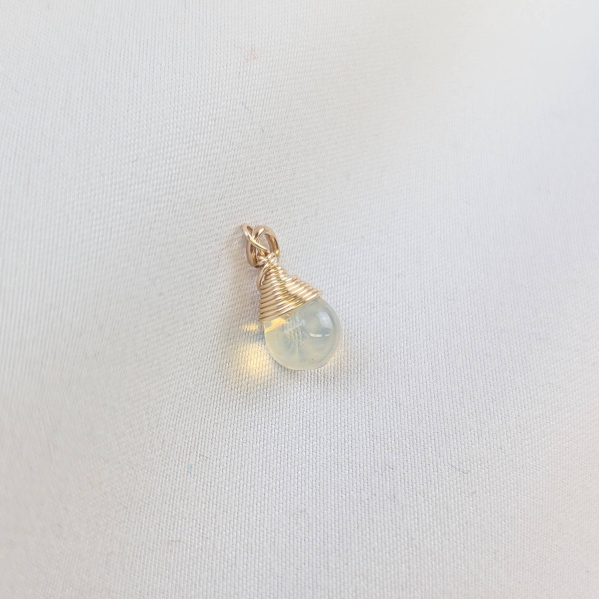 Hope Opalite Charm in Gold
