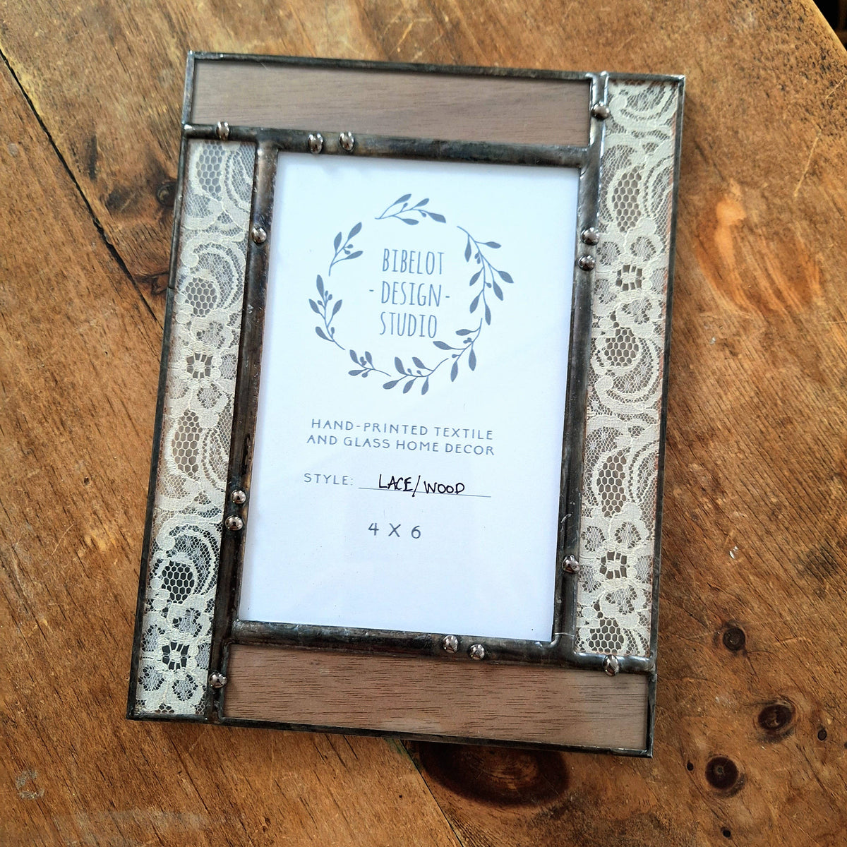 Lace & Wood Frame 5x7