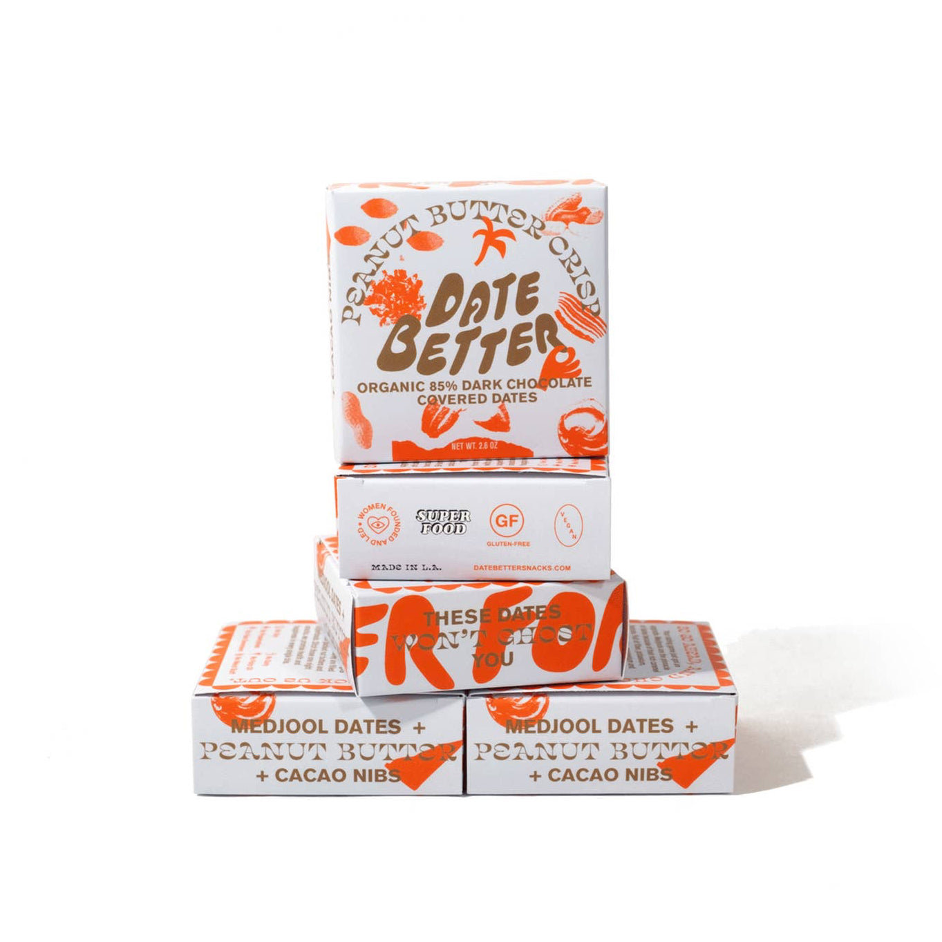 Artisan peanut butter crunch chocolate covered dates in eco-friendly packaging, perfect handmade gift. - Peanut Butter Crunch Chocolate Covered Dates