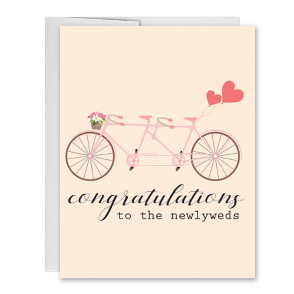 Congratulations to the Newlyweds Greeting Card