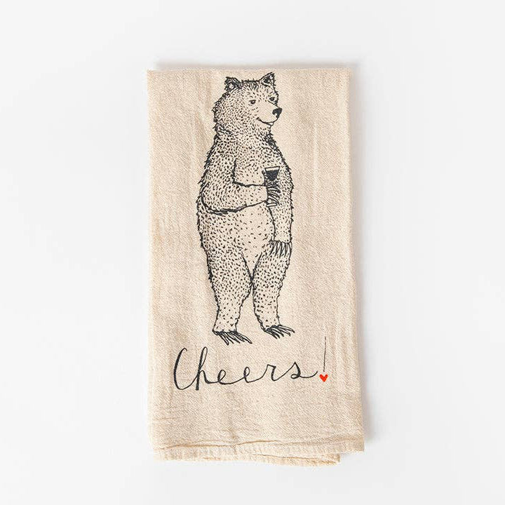 Bear Cheers! Kitchen Towel