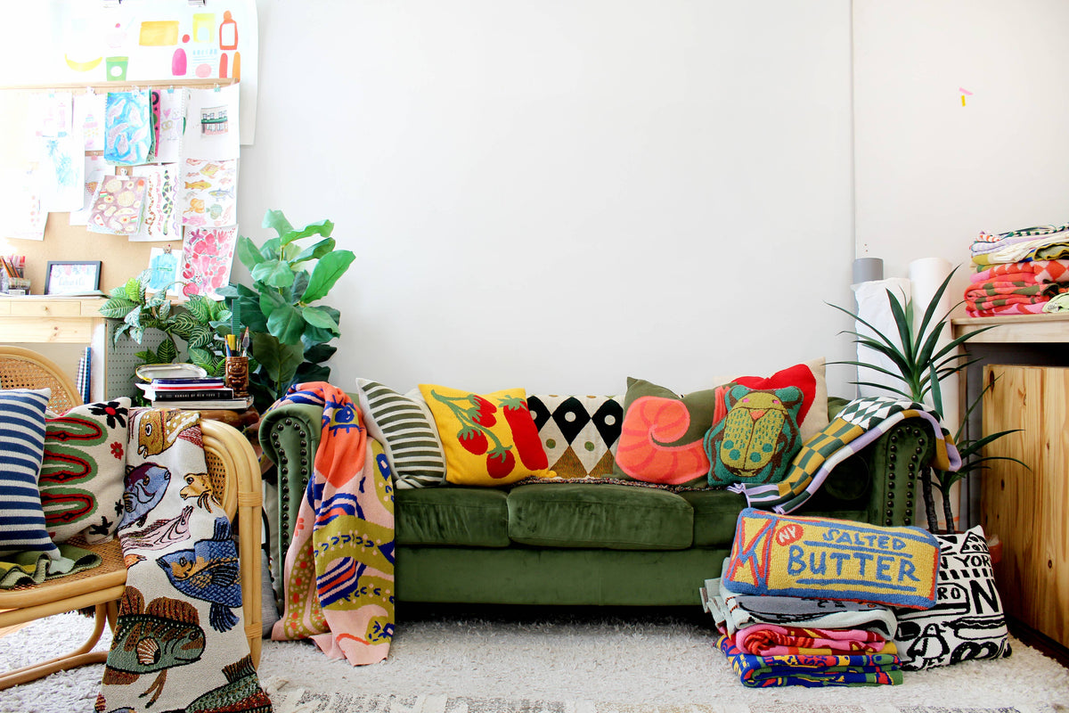 Owl Village Tapestry Blanket