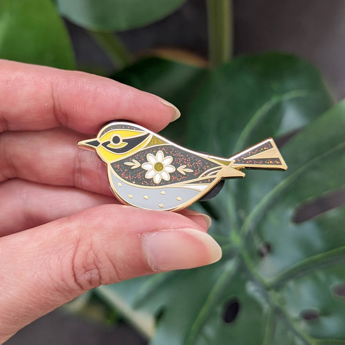 Townsend Warbler Enamel Pin