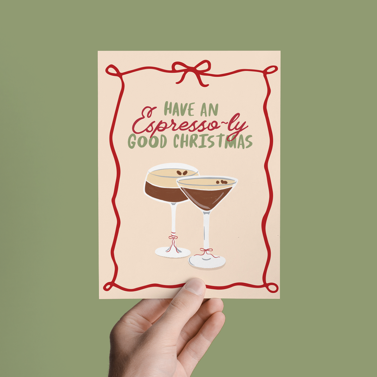 Espresso Martini Greeting Card