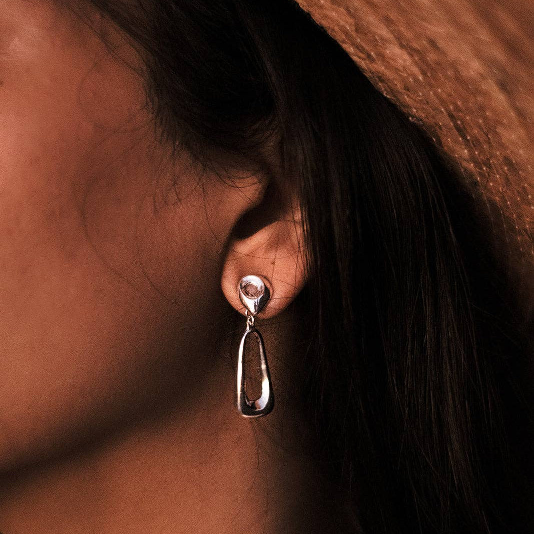 "Rill" Silver Earrings