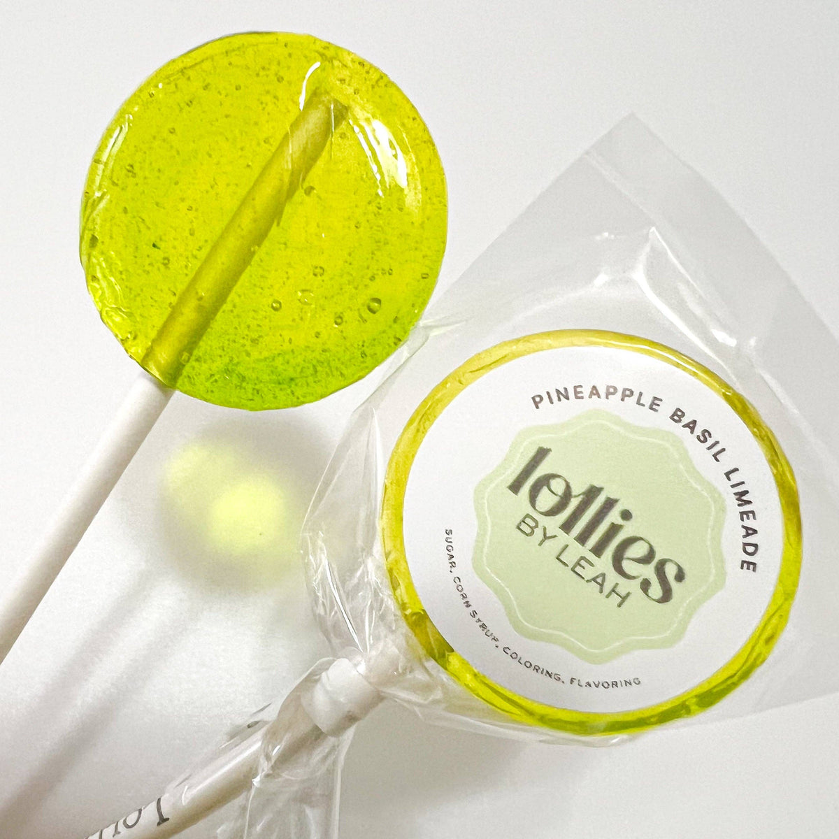 Pineapple Basil Limeade Lollipop
