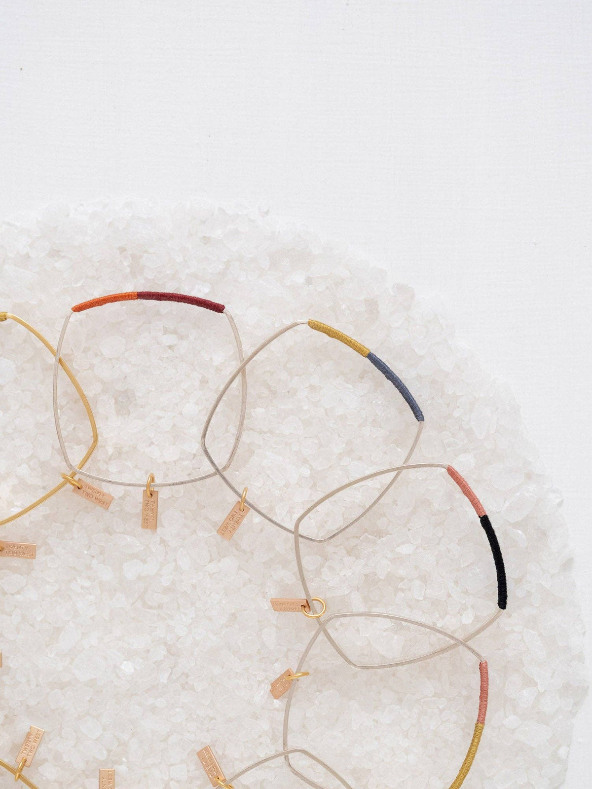 Wrapped Square Bangle: Gold