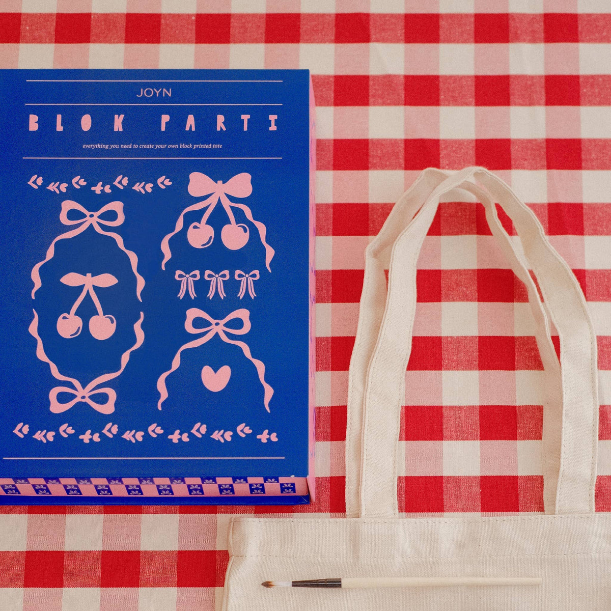 BLOK PARTI Block Printing Kit - Wallpaper Print Tote Bag