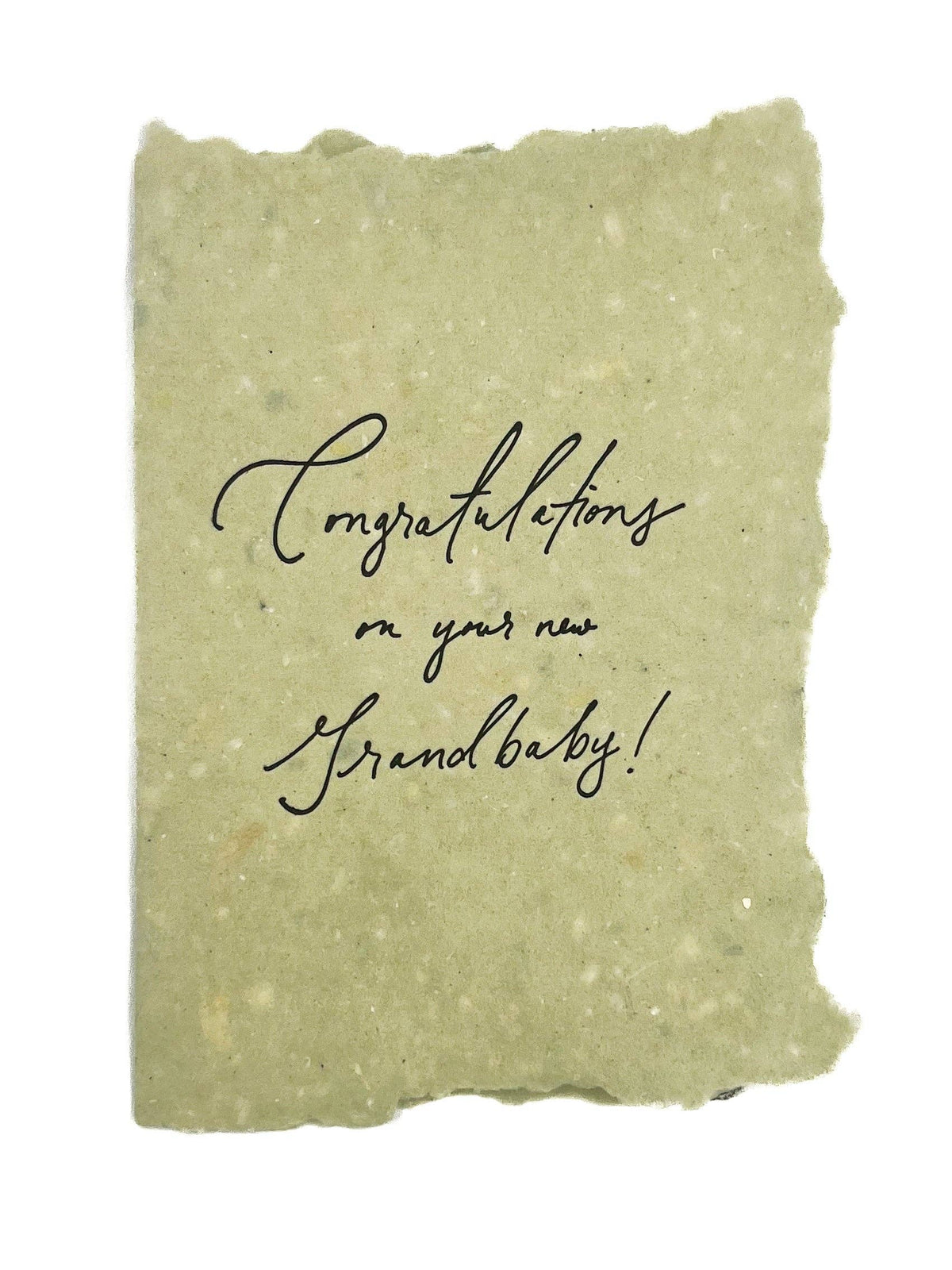 Congratulations on your new grandbaby! card