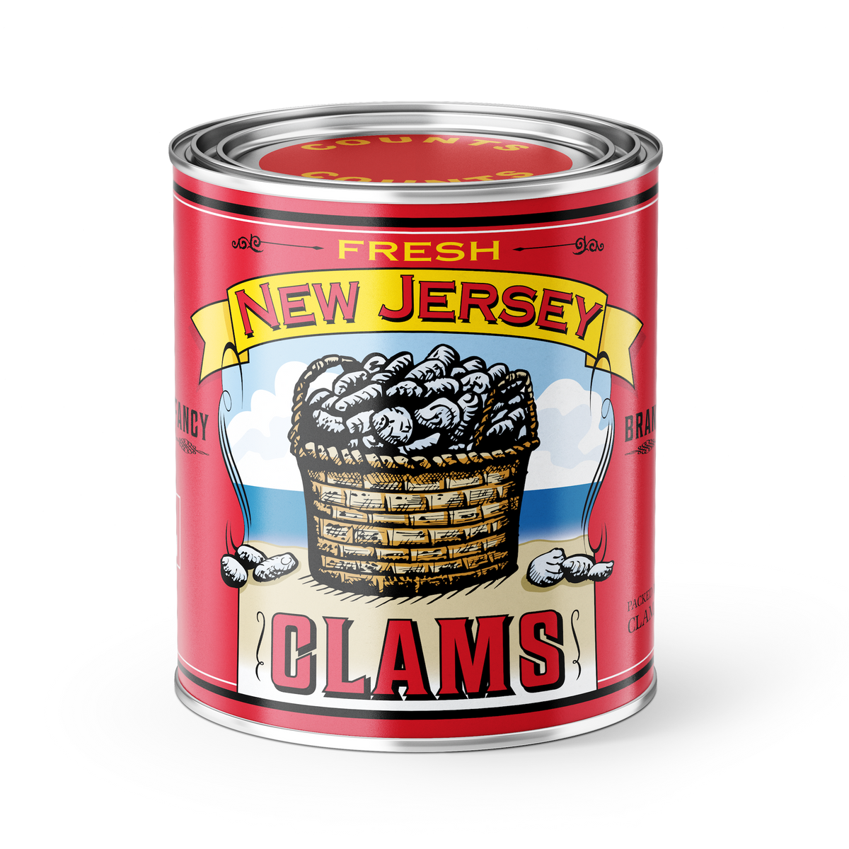 Vintage New Jersey Clams Style Candle