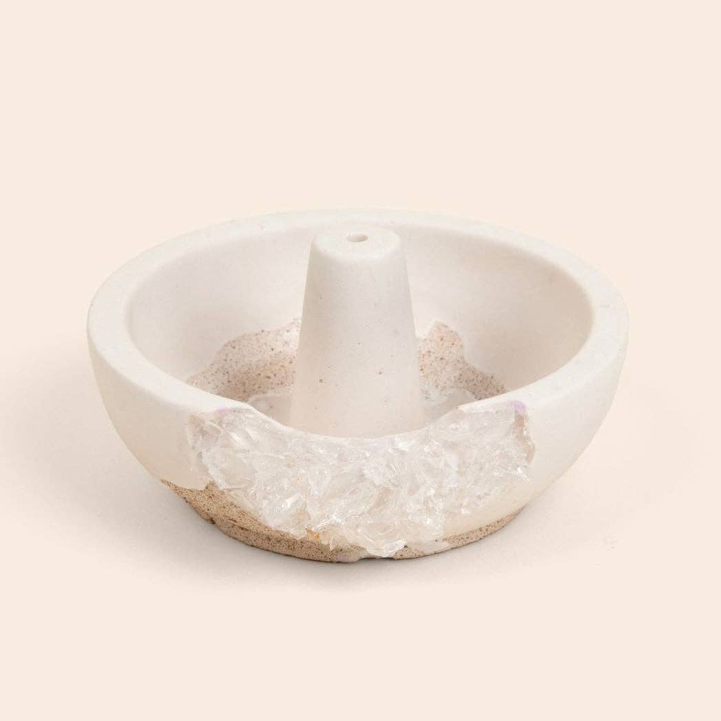 Quartz Incense Holder - Earthware