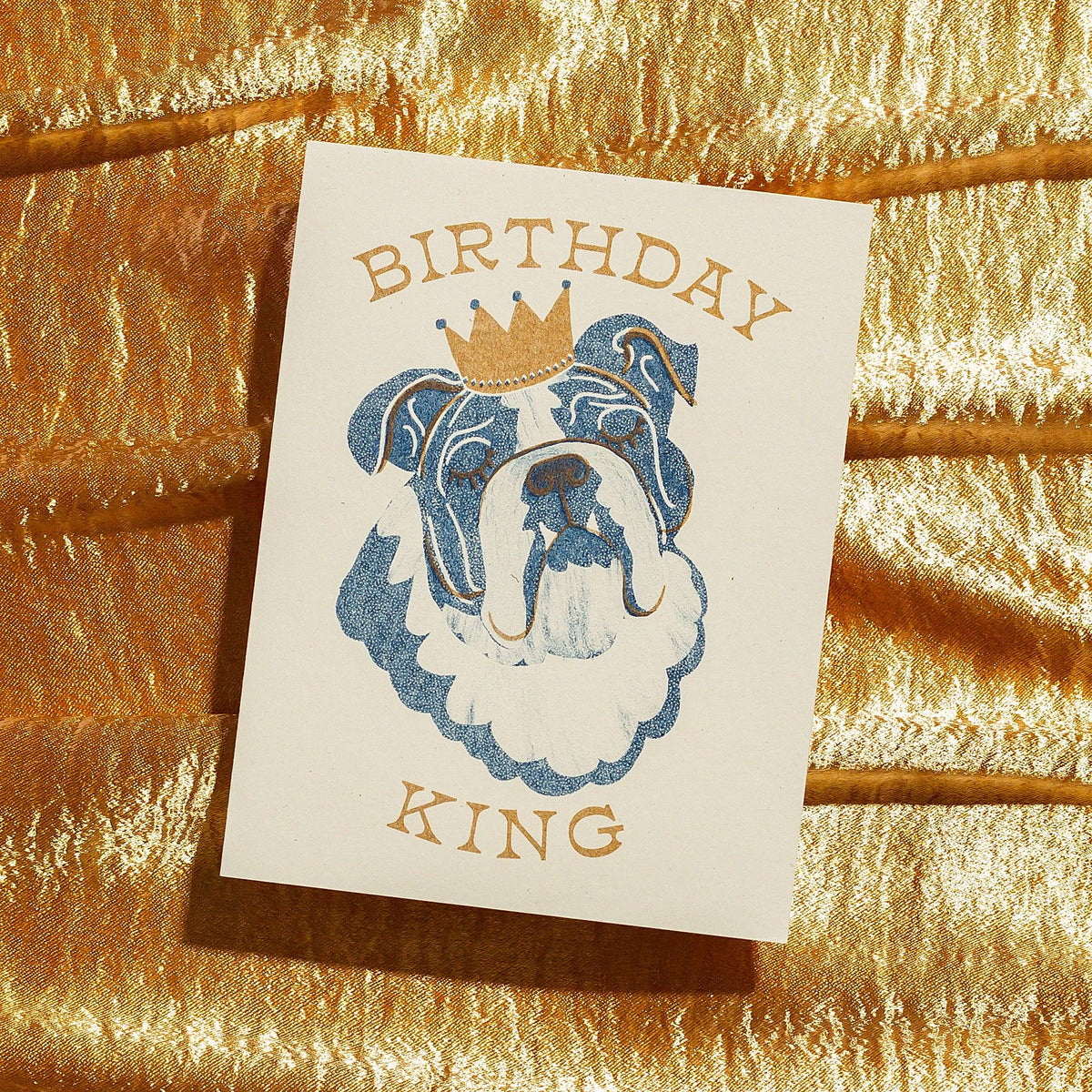 Birthday King - Risograph Card